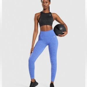 Gymshark Adapt Animal Seamless Leggings Court Blue Size S